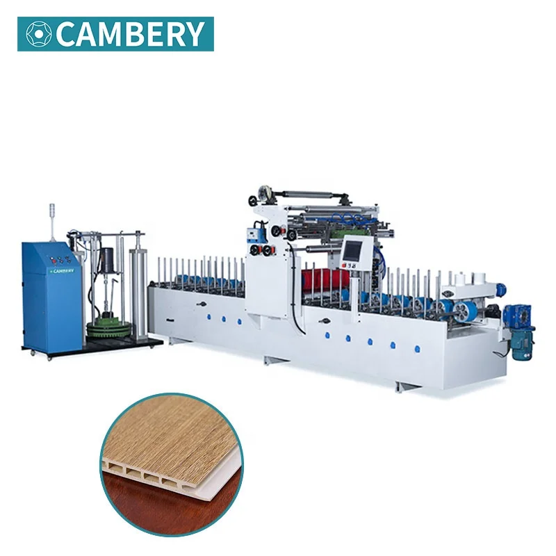 Advantage supplier calcium silicate board profile wrapping machine for wood furniture