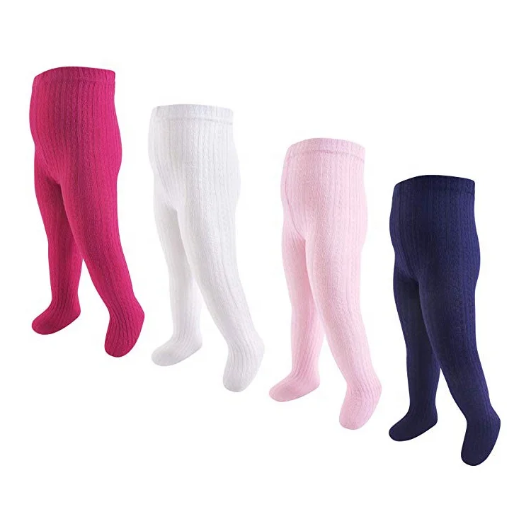 Baby pantyhose with grip kids anti slip lovely socks long kids socks