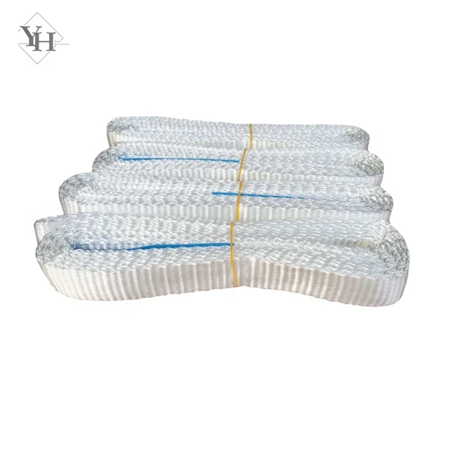 
1 ton white one way sling webbing sling 