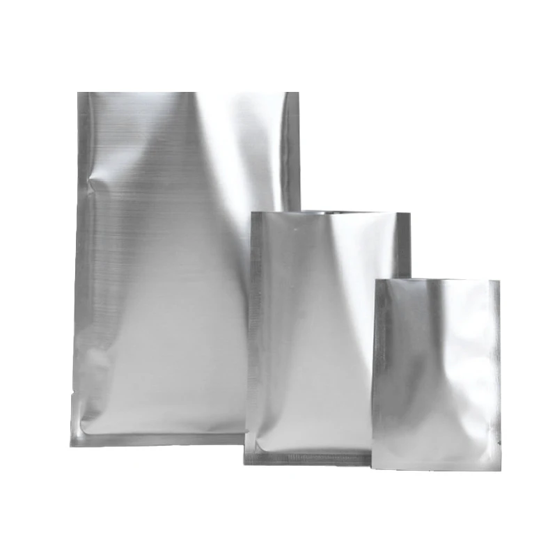 100PCS  Custom Pure Aluminum Flat Pouch packaging plastic bags for small businesses