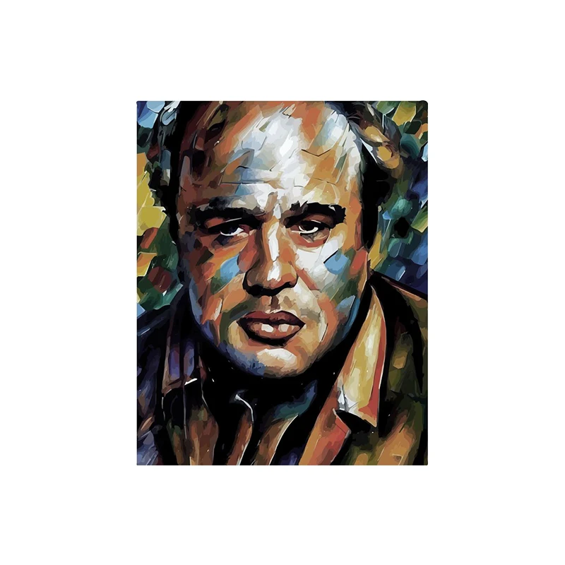 Stars Canvas Painting Oil character Painting By Numbers Handpainted Home Decoration Paint By Numbers Celebrity Modern Wall Art