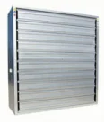 Pad and fan greenhouse cooling system exhaust cooling fan
