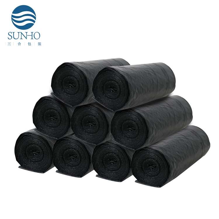 Drawstring Refuse Compostable Biodegradable Rubbish Bag In Rolls 5 13 30 39 Gallon Polyethylene Refuse Sacks