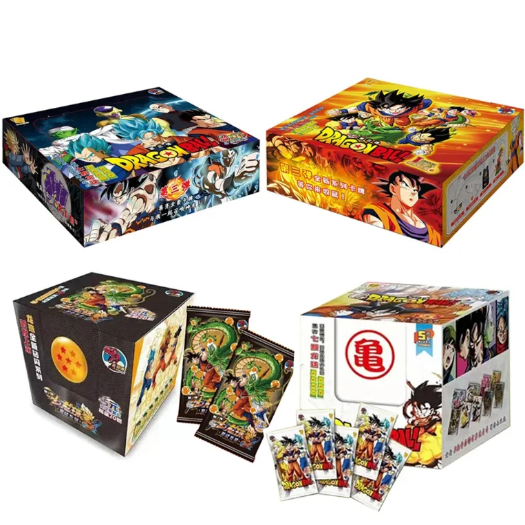 Japanese Anime Dragon Ball Card Booster Box Anime Son Goku Rare Flash Card Packs Game Battle Collection Shiny Card Kids Gift