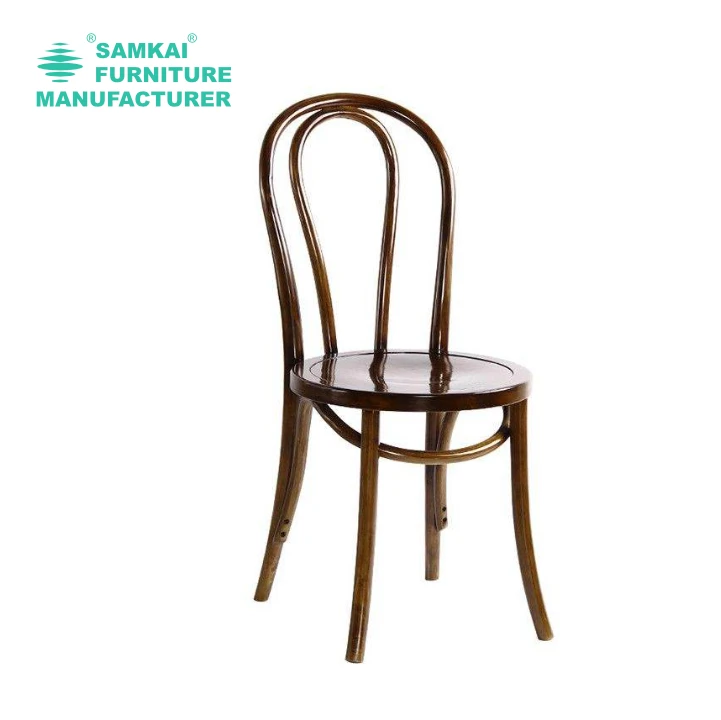 Coffee Chair Restaurant Furniture Cafe Restaurant Thonet Chair Wood Sk-yhy-p001factory Wholesale Classic Solid Modern 10 Pcs
