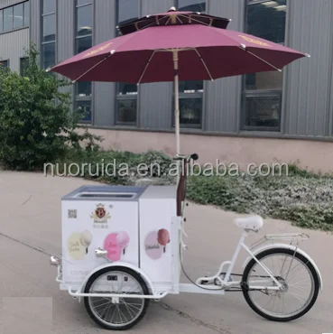 factory directly supply high end ice cream cart bike mobile ice cream bike for food cart food bike ice cream cart