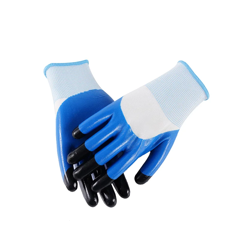 Wholesale Manufacturers Coated Cheap Prices Blue Examination Nitrile Gloves Powder Free