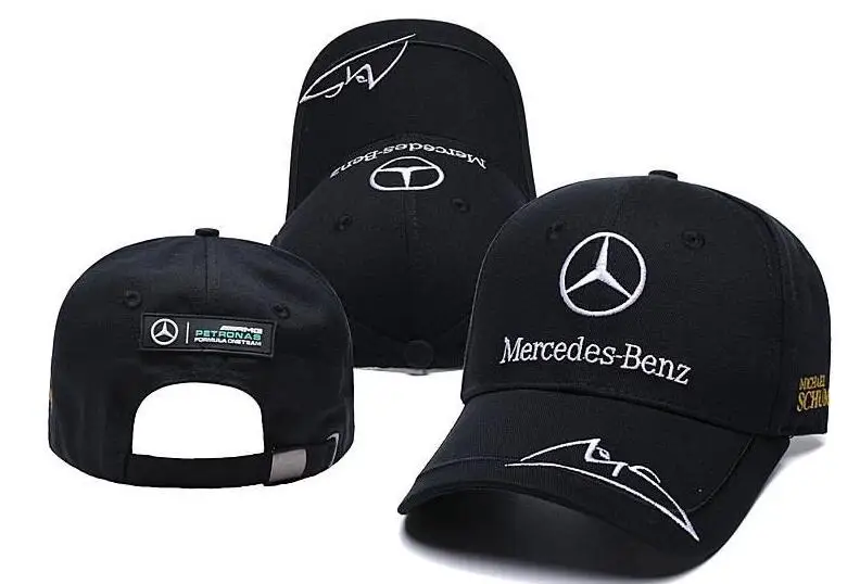 Заводская изготовленная на заказ Автомобильная Кепка Mercedes Benz 2024 новая гоночная шапка Formula One F1 Hat Hardtop уличная спортивная шапочка оптом