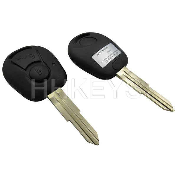 Replacement 2 Buttons Remote Key Fob Shell for Ssangyong Actyon Kyron Rexton Uncut Blade Car Key Case Cover