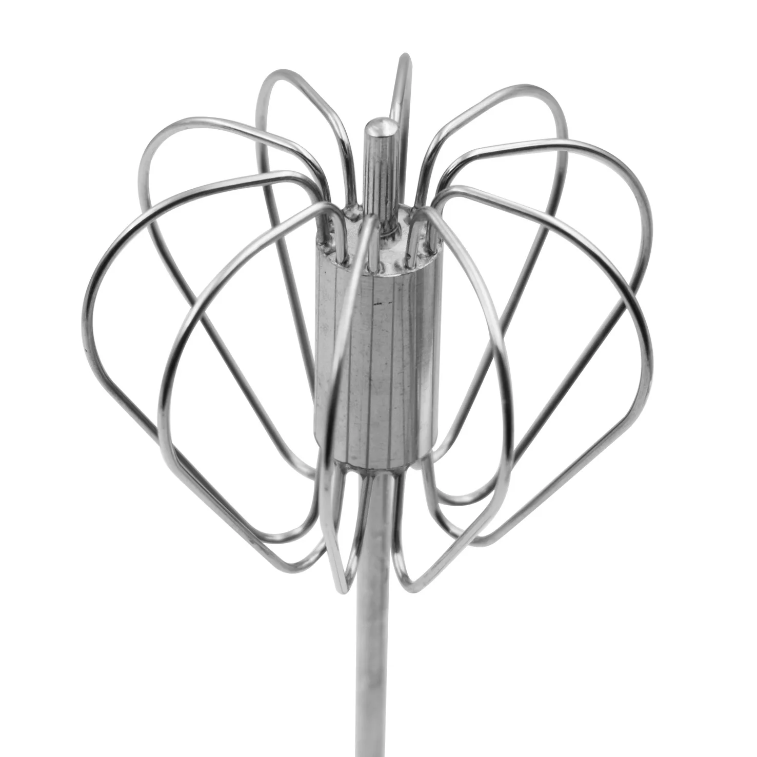 Kitchen Household Tools Stainless Steel Semi-automatic Manual Press 12-inch Rotary Egg Beater