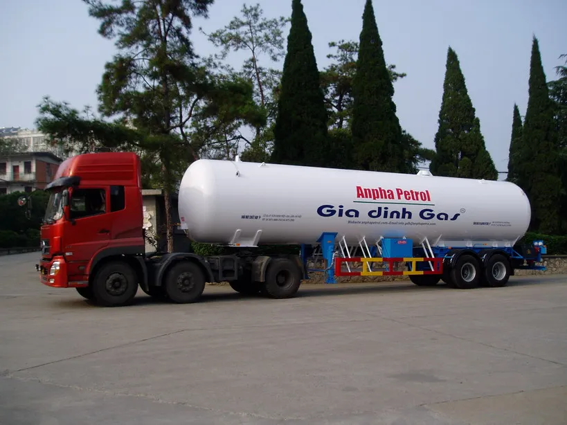 3 Оси 30-60 куб. М сжиженный нефтяной газ LPG Прицеп грузовик/соляная кислота бак СПГ газовый полуприцеп грузовик поставщик