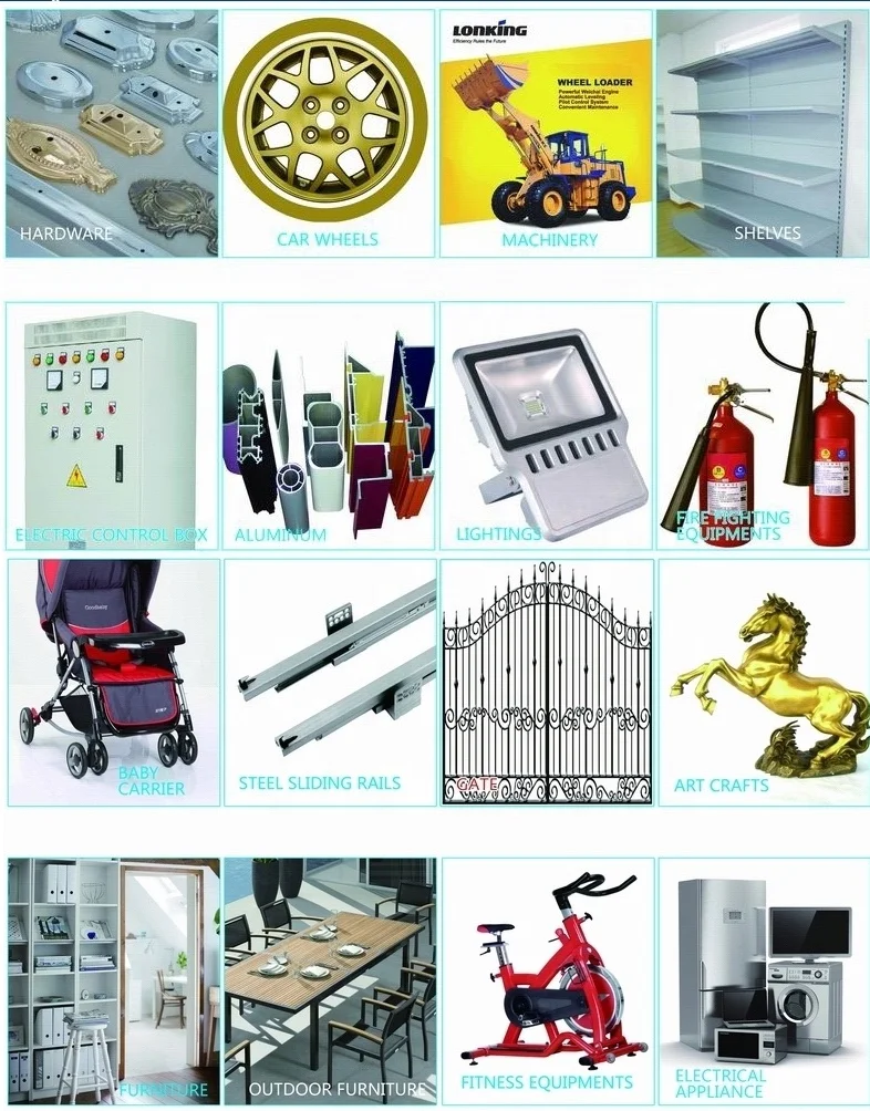 Outdoor polyester resin Black Sand Effect Texture Powder Coating