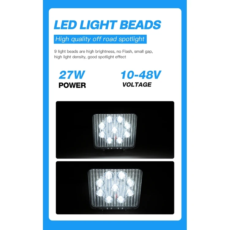 Factory direct sales of high quality forklift parts tractor LED work lights and tail lights