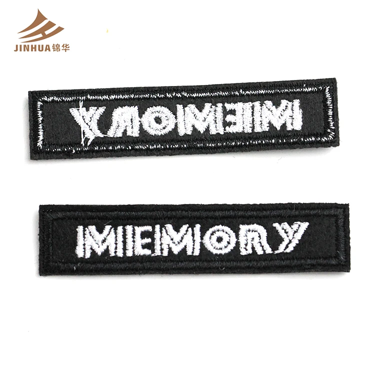 custom name badges embroidery patches for student and staff