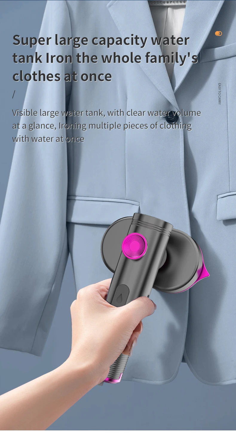 Factory Price 60ml Water Tank Handheld Household Portable Lightweight Electric Wired Steamer Iron For Cloths