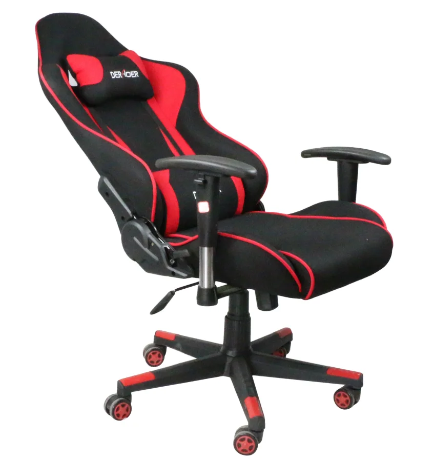 cheap reclining high back foot rest pillow seat computer video pc game racing gaming chair for gamer