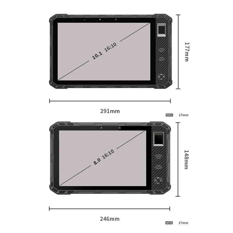 10 inch industrial reinforced computer recognition rugged 4g waterproof tablet pc android 11 12gb 512gb