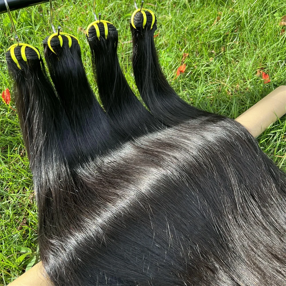 Wholesale 12a Grade Vietnam Bone Straight Super Double Drawn Raw Hair Supplies, Raw Virgin Cuticle Aligned Hair Bundles Vendors