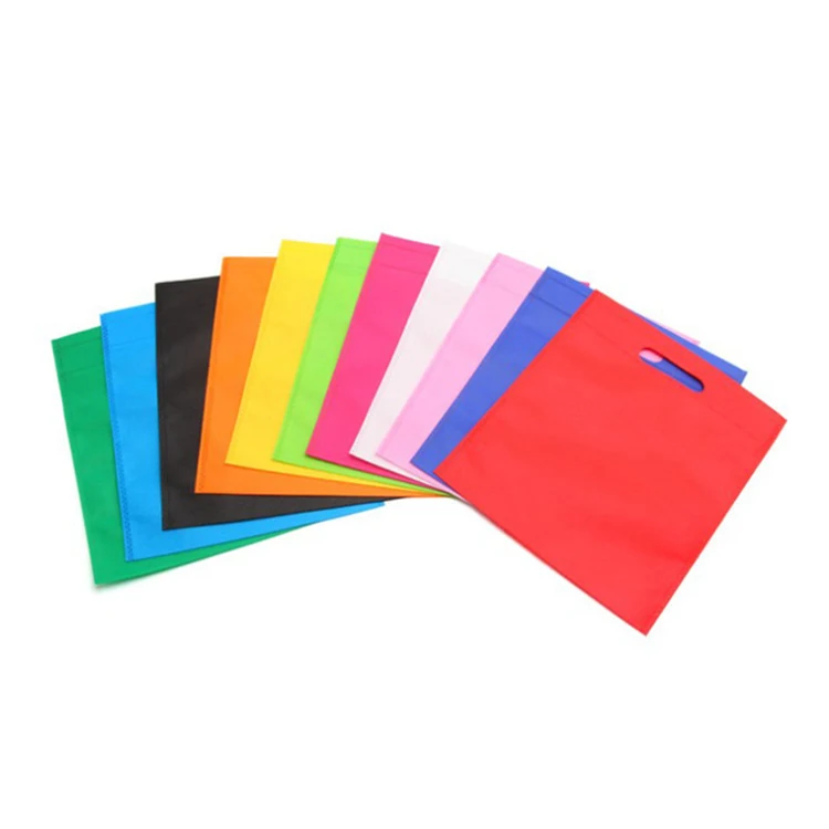 Custom Logo Design Printed Color Size polypropylene TNT tote non woven die cut bag