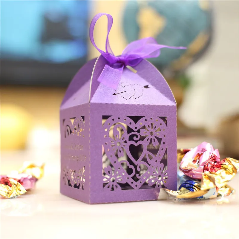 Aegean Gift Logo Custom Birthday Hollow Out Pink Customized Apple Candy And Chocolate Box For Chocolate Candy