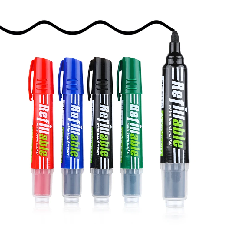 GXIN G-206A Hot selling white board pen Non-Toxic refillable dry erase pen refill ink school office whiteboard marker