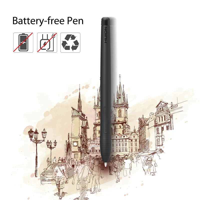 Художественный инструмент Huion H430P безбатарейный Графический Цифровой Планшет безбумажный электронный планшет для подписи