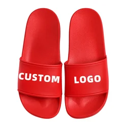 Footwear Custom Slippers With Logo Anti-slip Indoor Bath Sliders Slippers Custom Printed Slippers Sandal Men Slides Sandal