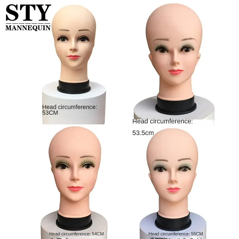 Foam Female  Display Wig Little Bald Hat Display Dummy Head Mould  Trimming Head mannequin head for wig display stand