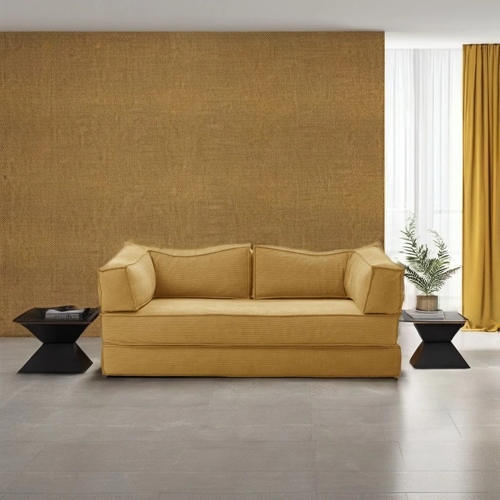 Modern Nordic Sectional Sofa Set Customizable Fabric Modular Stainless Steel Frame Compression Sealed Vacuum Packing Home Use