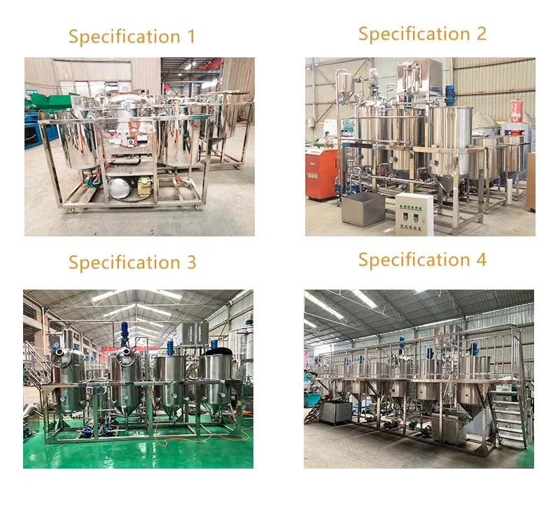 Crude oil soya bean oil  plant sunflower seeds oil refinery machine palm