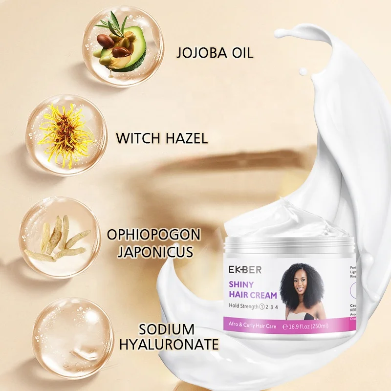 Low Moq Naturals Organic Moisturizing Shiny And Light Hold Strength Hair Cream Naturals Organic With Moroccan Hair Oil