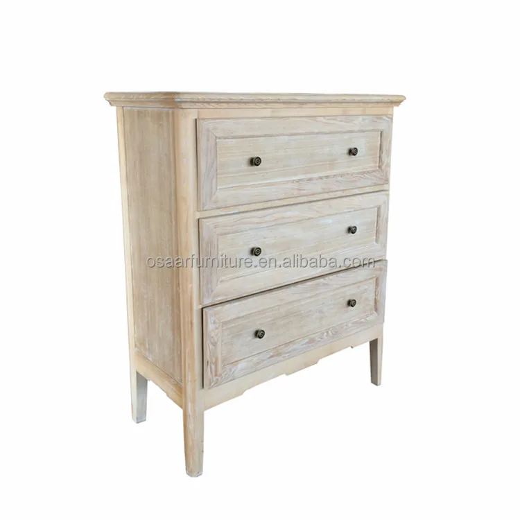
French Living Room Furniture Oak Wood Storage Chest with Drawers 