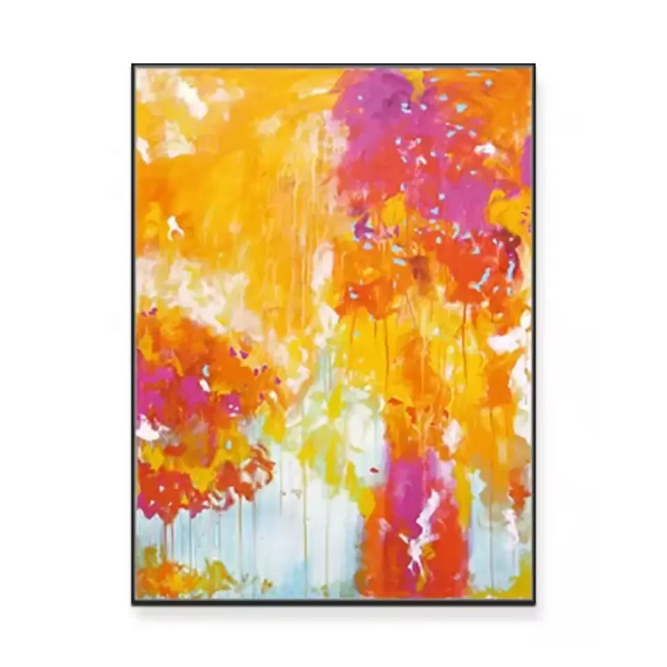 Hand-painted Oil Painting Custom Colorful on Canvas Abstract Art Thick Textured Paintings