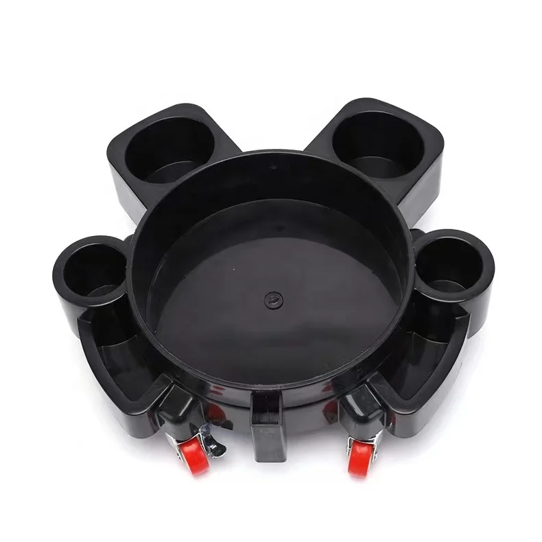 ShineOpen Detailing Cart for 5 Gallon Car Wash Bucket Rolling Bucket Dolly with 5 Rolling Swivel Casters