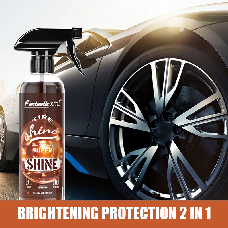OEM Professional Car Wash Cleaning Products Auto Tyre Cleaning Agent Shine And Polish Tire Cleaner