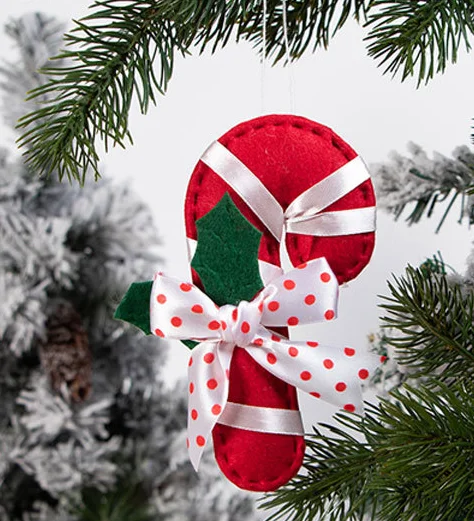 Christmas Wool Felt Novelty Boot Socks Funny Felt Craft Decoration Wool Socks Hanging Ornament Decoration Gift Bag Sock Pendant