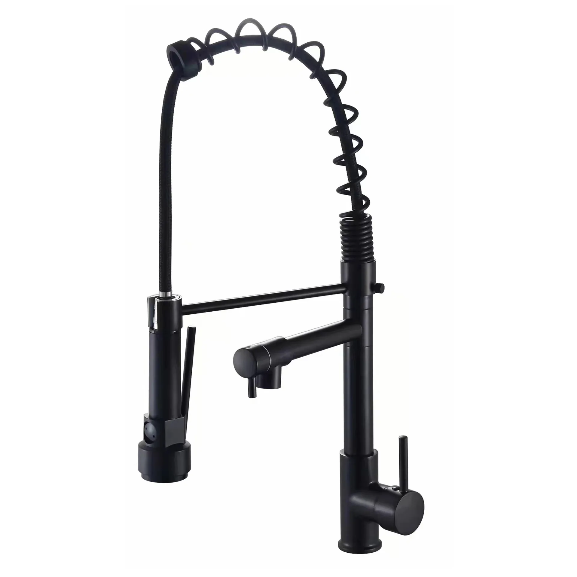 3 way spring pull out kitchen faucet commercial kitchen mixer Flexible kitchen taps stainless steel 201