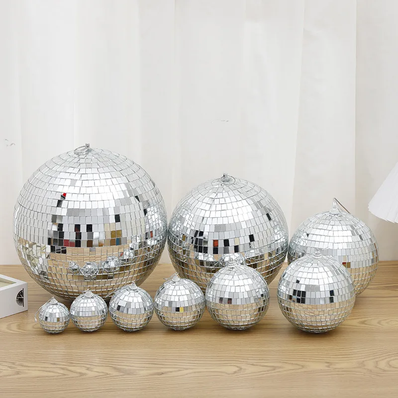 Wholesale Ins Mirror Large Disco Balls For Bar Decoration Silver Shining Christmas Ball