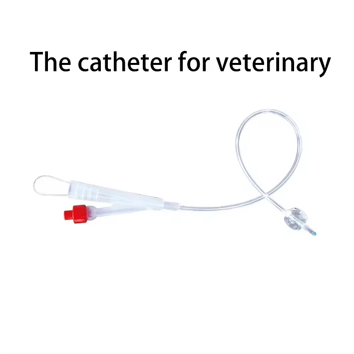 Одноразовые Домашние животные используют двухсторонний мочевой катетер с двойным просветом
