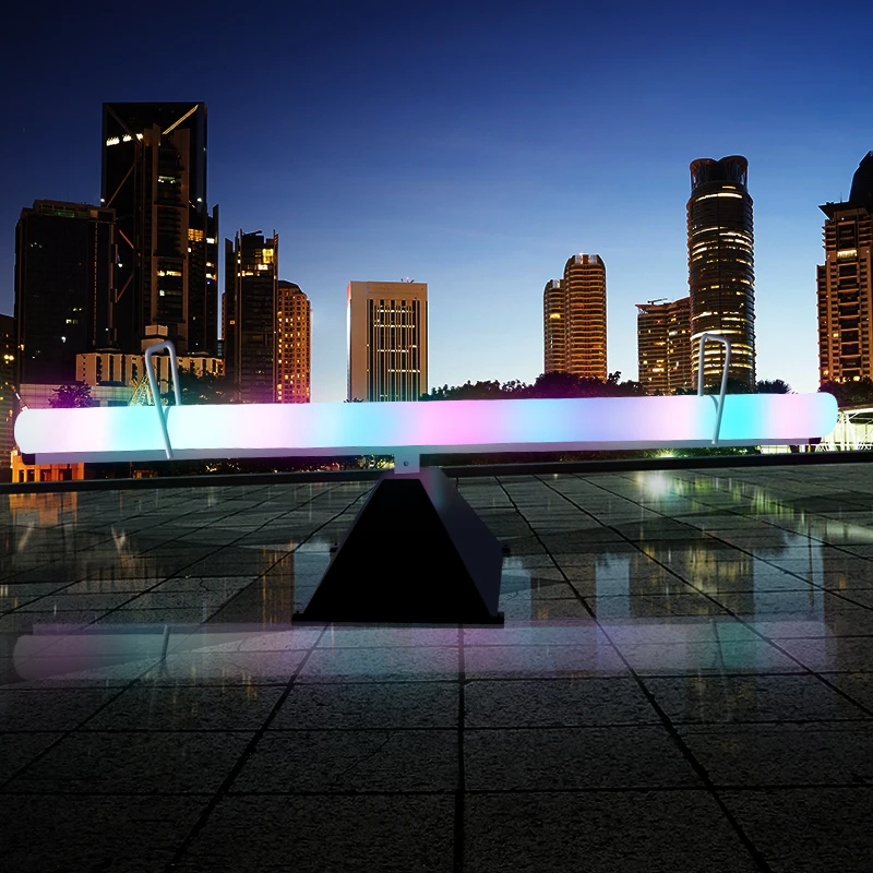 Children Indoor Funny Baby Spinning Outdoor Slide See Saw Toy Amusement Park Playground Kids Plastic LED Seesaw for Toddlers