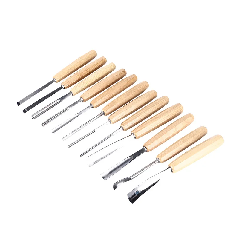 LARIX 12PCS Wood Carving Tools Set Wood Chisel Set Woodworking Tools for Beginners and Professionals