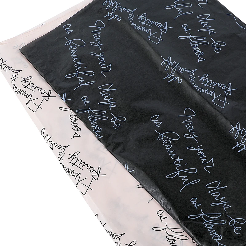 Custom Printed  Packaging Paper Luxury Bouquet Waterproof Wrapping Paper Flower Customized Tissue Wrapping Paper Custom