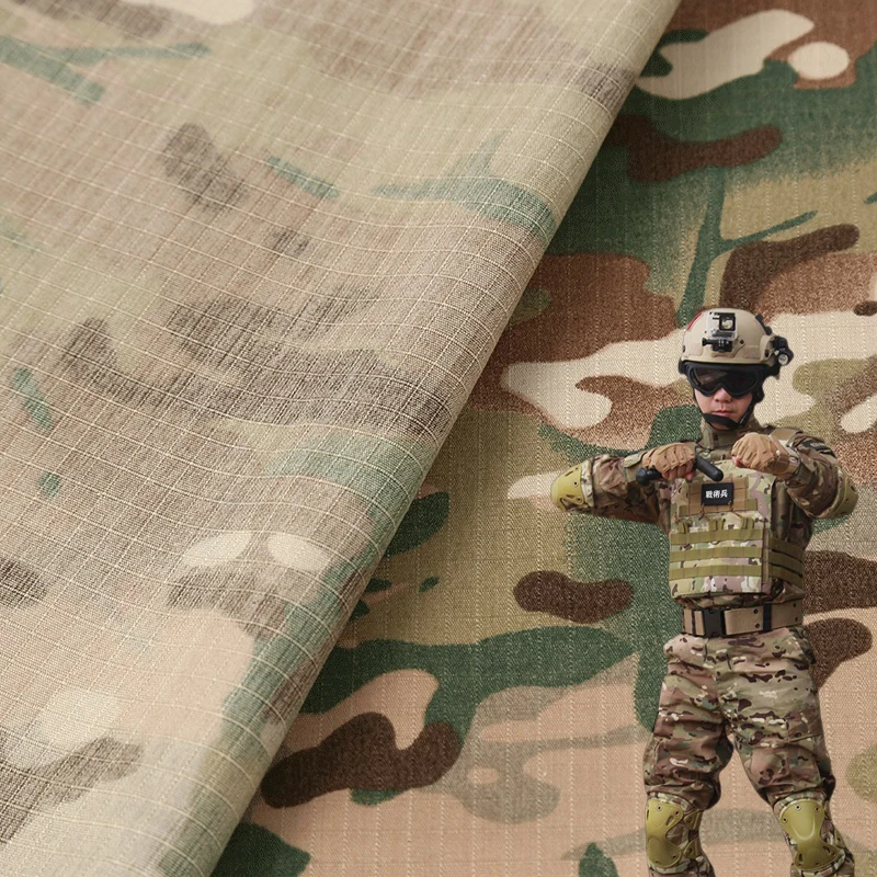 Wholesalers in China,90%cotton10%Polyamide fabric in army green color disruptive pattern