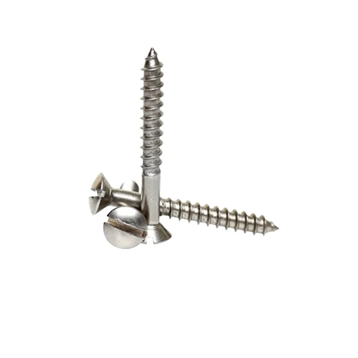  Customized Countersunk Self Tapping Screw Slotted Raised Head Wood