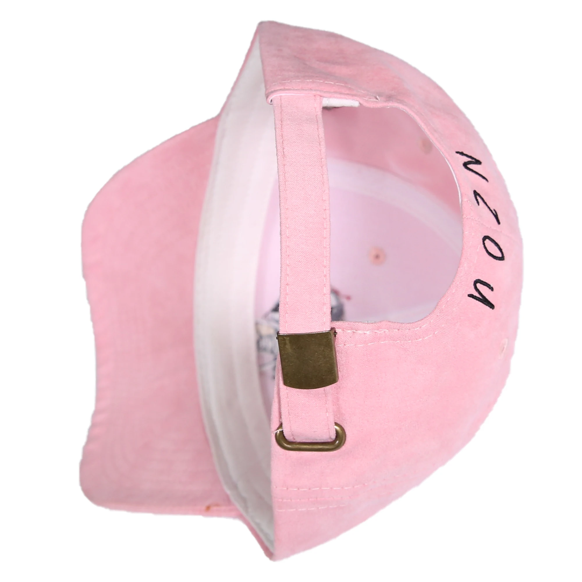 New Arrivals Cute Velvet Baseball Cap Embroidered Logo Pink Suede Dad Hat For Girls And Women
