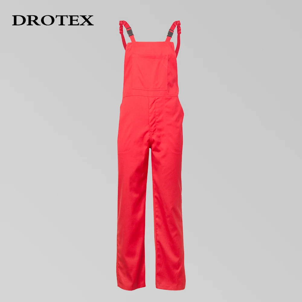 Wholesale Red Fire Resistant NFPA 2112 Aramid Fiber Electrician Safety Clothing Work Uniform Coverall Suit For Mechanic