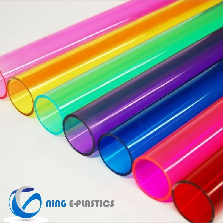 Ning E-Plastics Color acrylic  Light Pipe Lighting Use  Acrylic tube for lightsaber