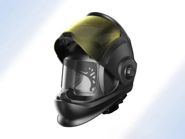 Auto darkening welding helmet air purifying with auto darkening welding helmet