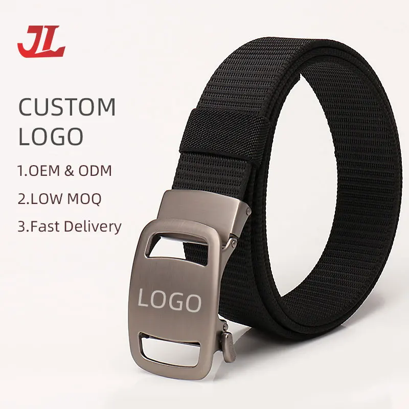 New Outdoor Tactical Men Women Full Strapped  Breathable Polyester Imitation Nylon Alloy Automatic Clothing belt