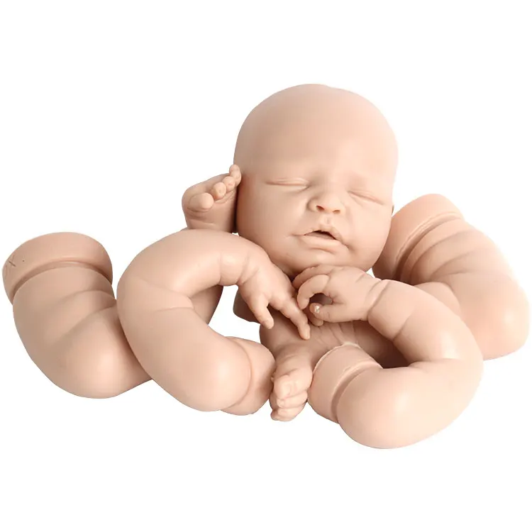 New ODM 2030g 18 inch Silicone Reborn Baby Doll  Lifelike Newborn Baby Unpainted Unfinished Soft Dolls DIY Blank Toys Kit